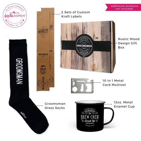 Kate Aspen® Brew Crew Groomsman Gift Box Kit